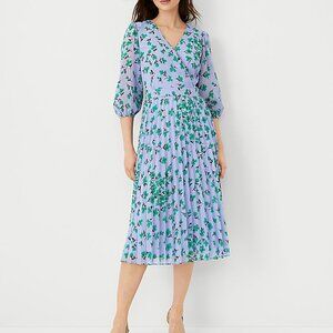 Ann Taylor Floral Pleated dress